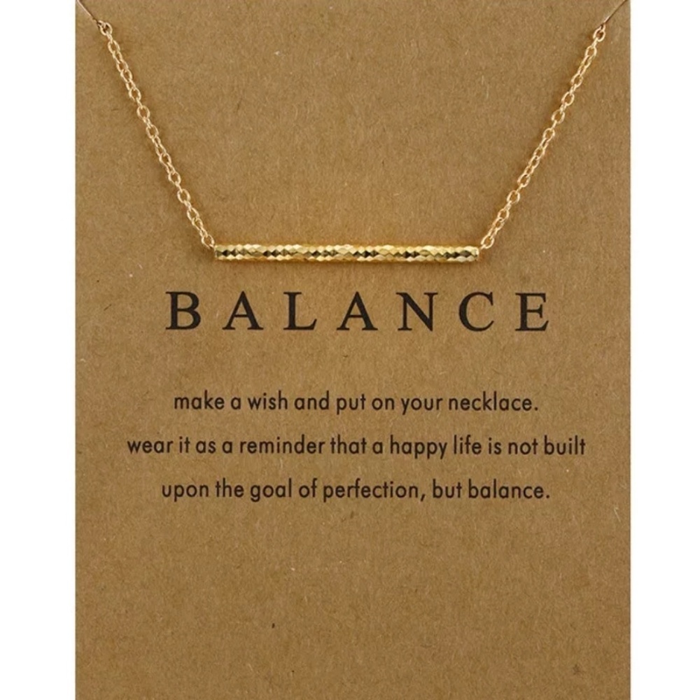Gold "Balance" Statement Necklace